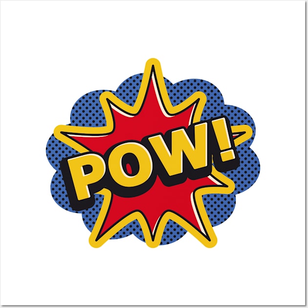 Pow Comic Explosion Wall Art by THP Creative